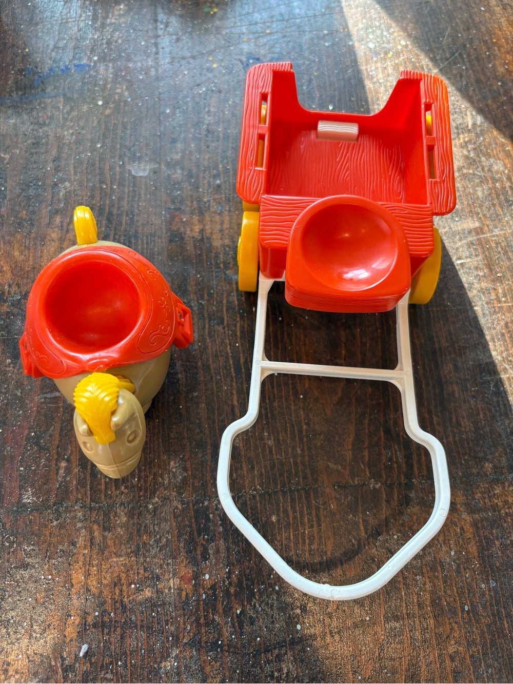 Vintage 1974 Hasbro Weebles Wagonmaster Horse and Wagon